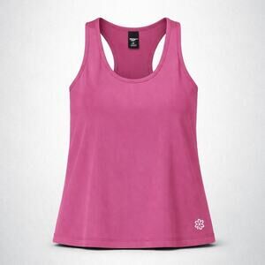 New Womens Easy Ribbed Athletic Tank Top Size Large Red Violet or Mauve In Color